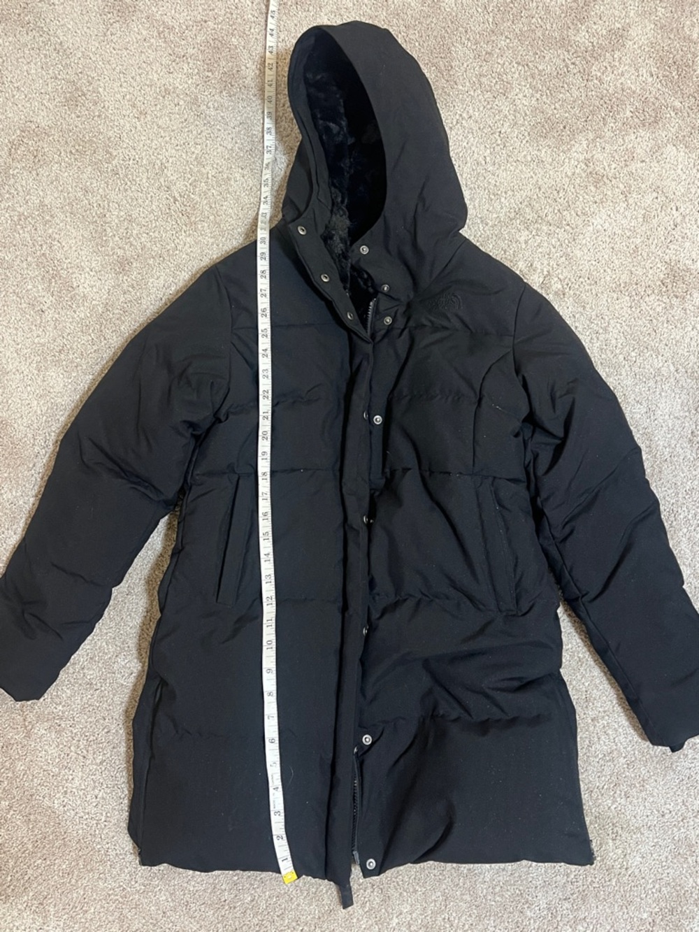 The North Face Kids Black Puffer Coat with Hood